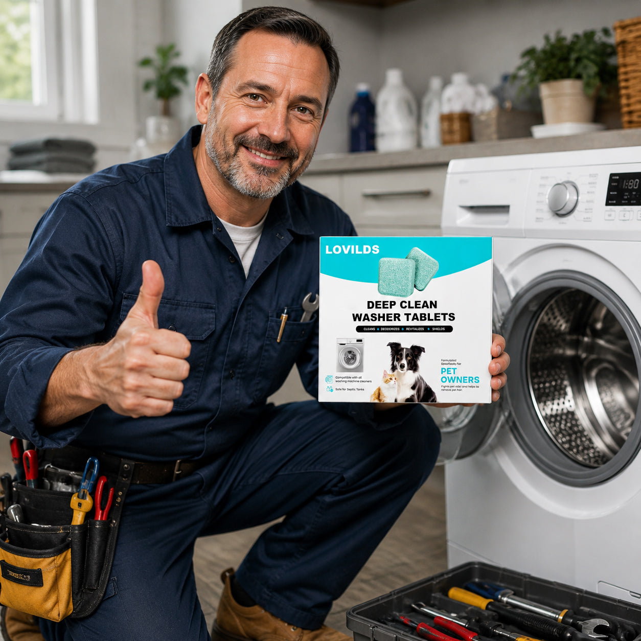 🔥Last Day Sale 70% OFF🔥-Deep Clean Washer Tablets