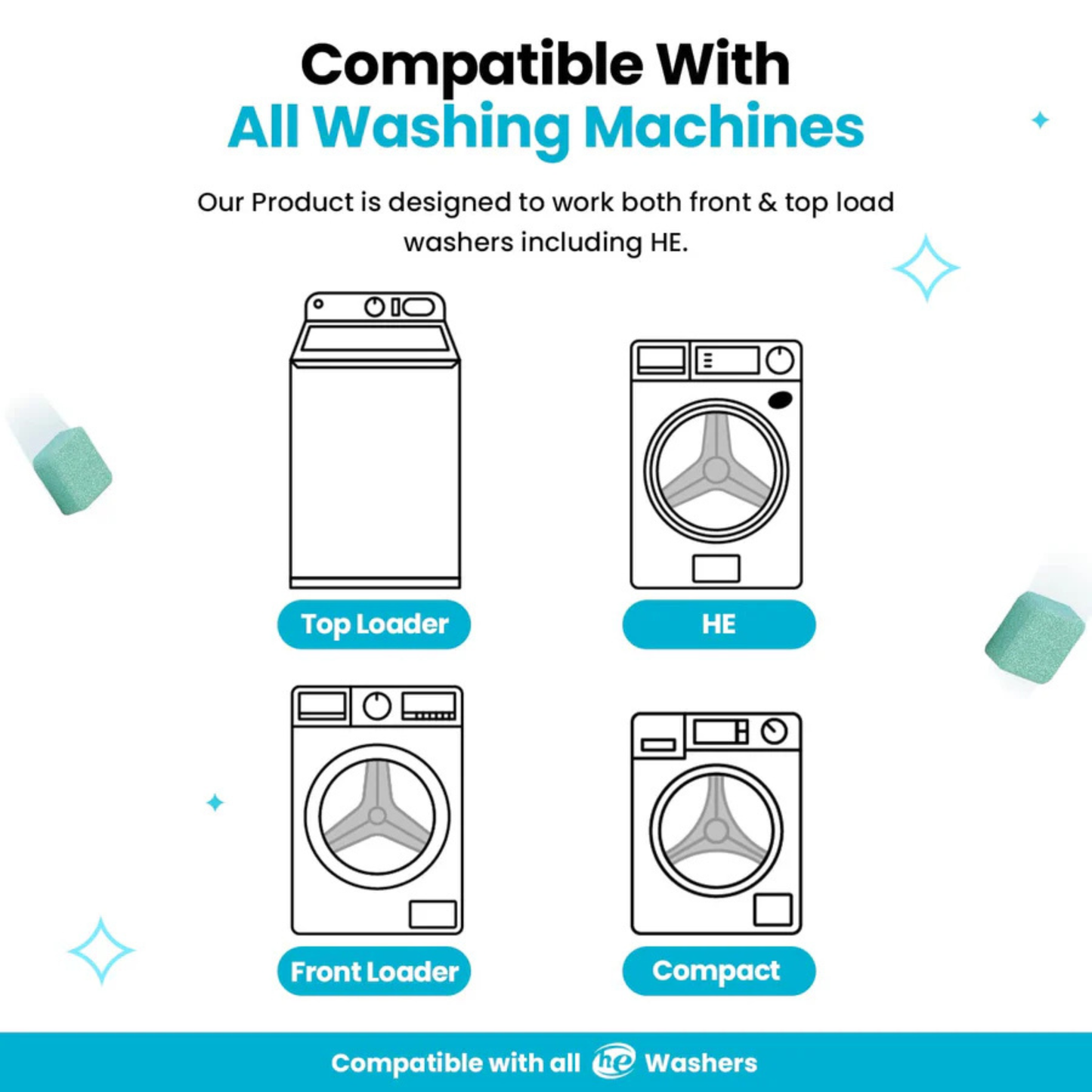 🔥Last Day Sale 70% OFF🔥-Deep Clean Washer Tablets